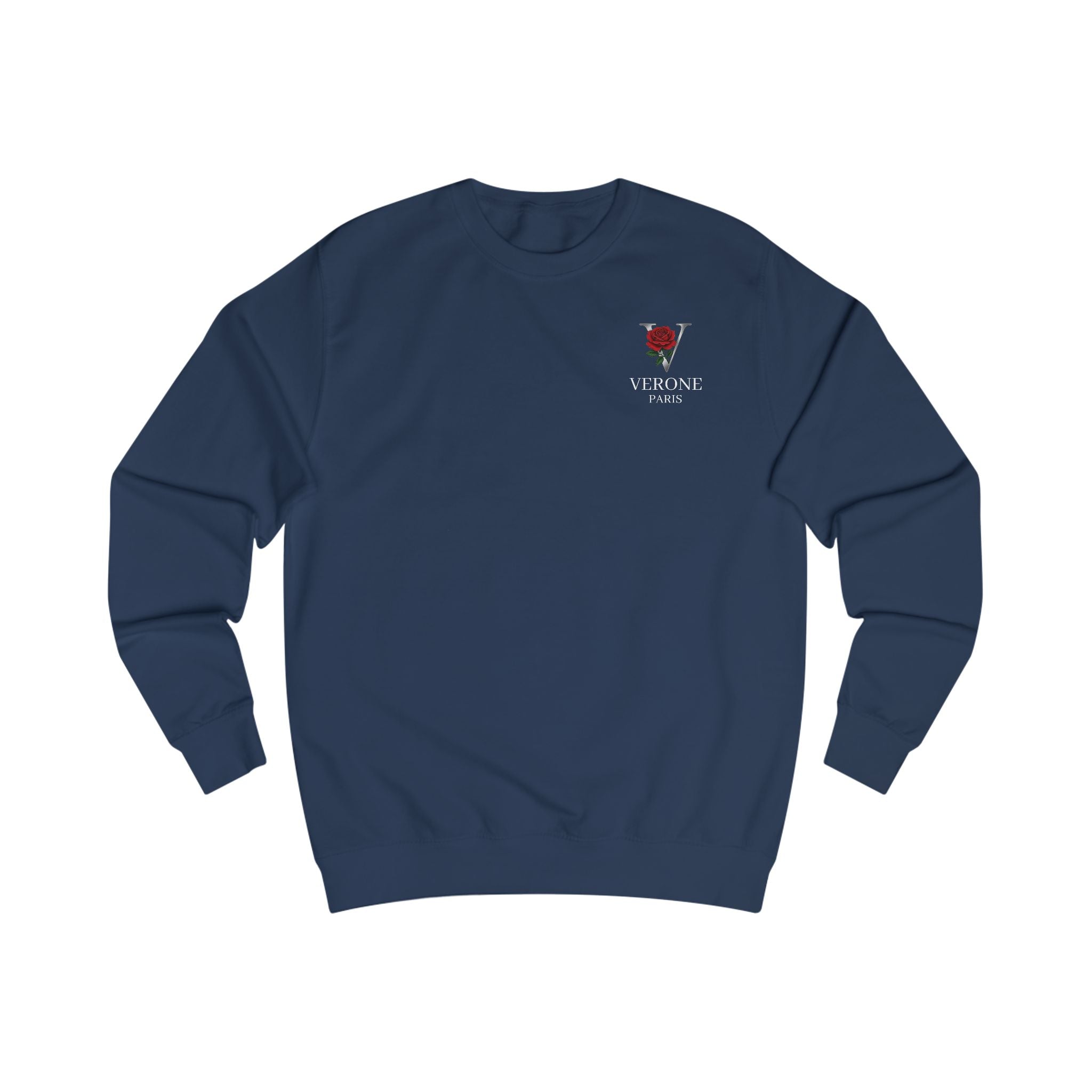 Verone Paris Sweatshirt — Minimalistisches Luxus-Logo Rundhalsausschnitt