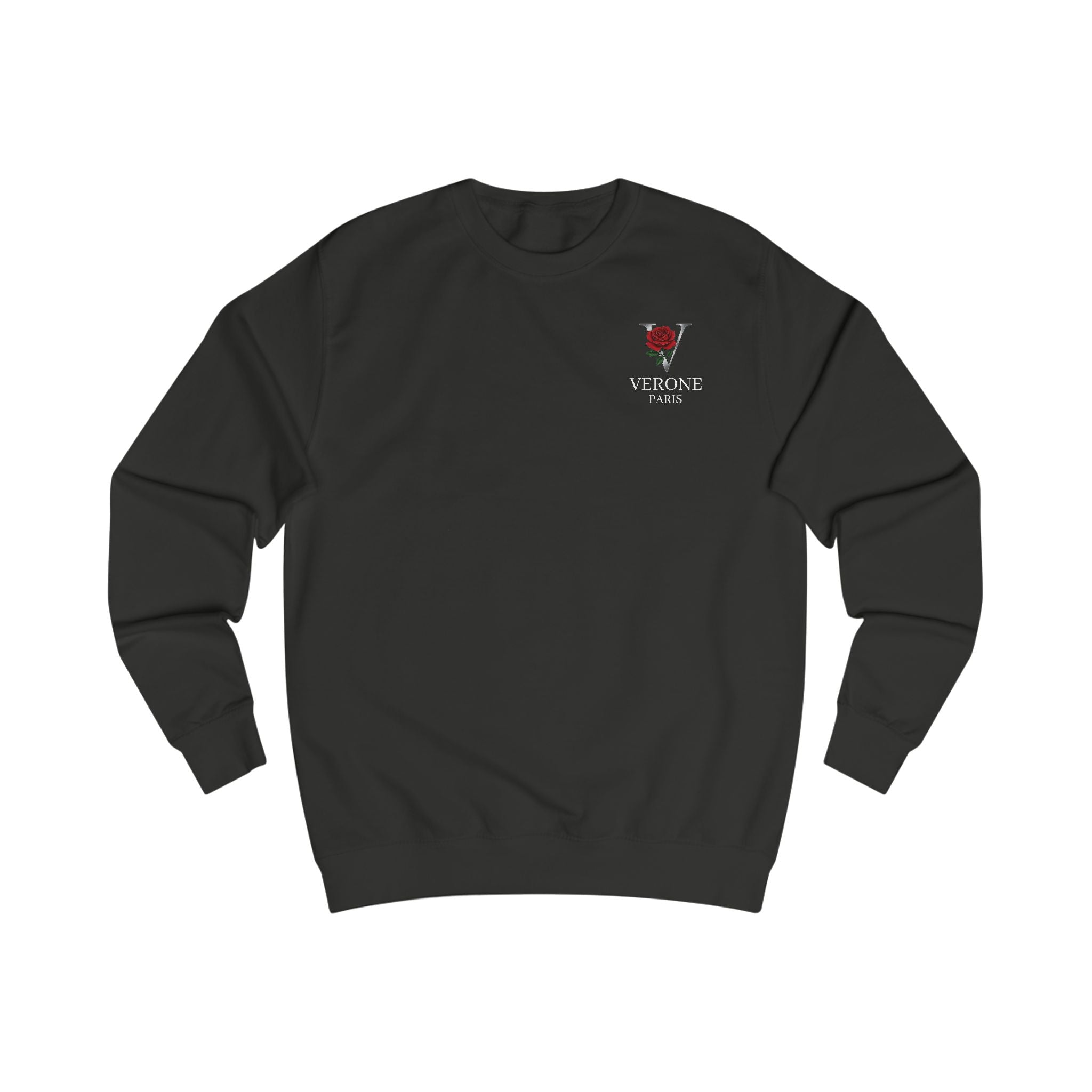 Verone Paris Sweatshirt — Minimalistisches Luxus-Logo Rundhalsausschnitt