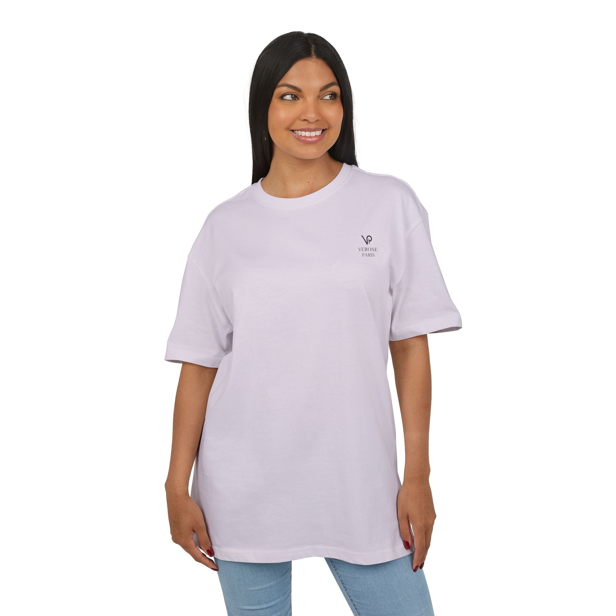 VERONE Paris Oversized Tee — Minimalistisches Luxus-Grafik-T-Shirt