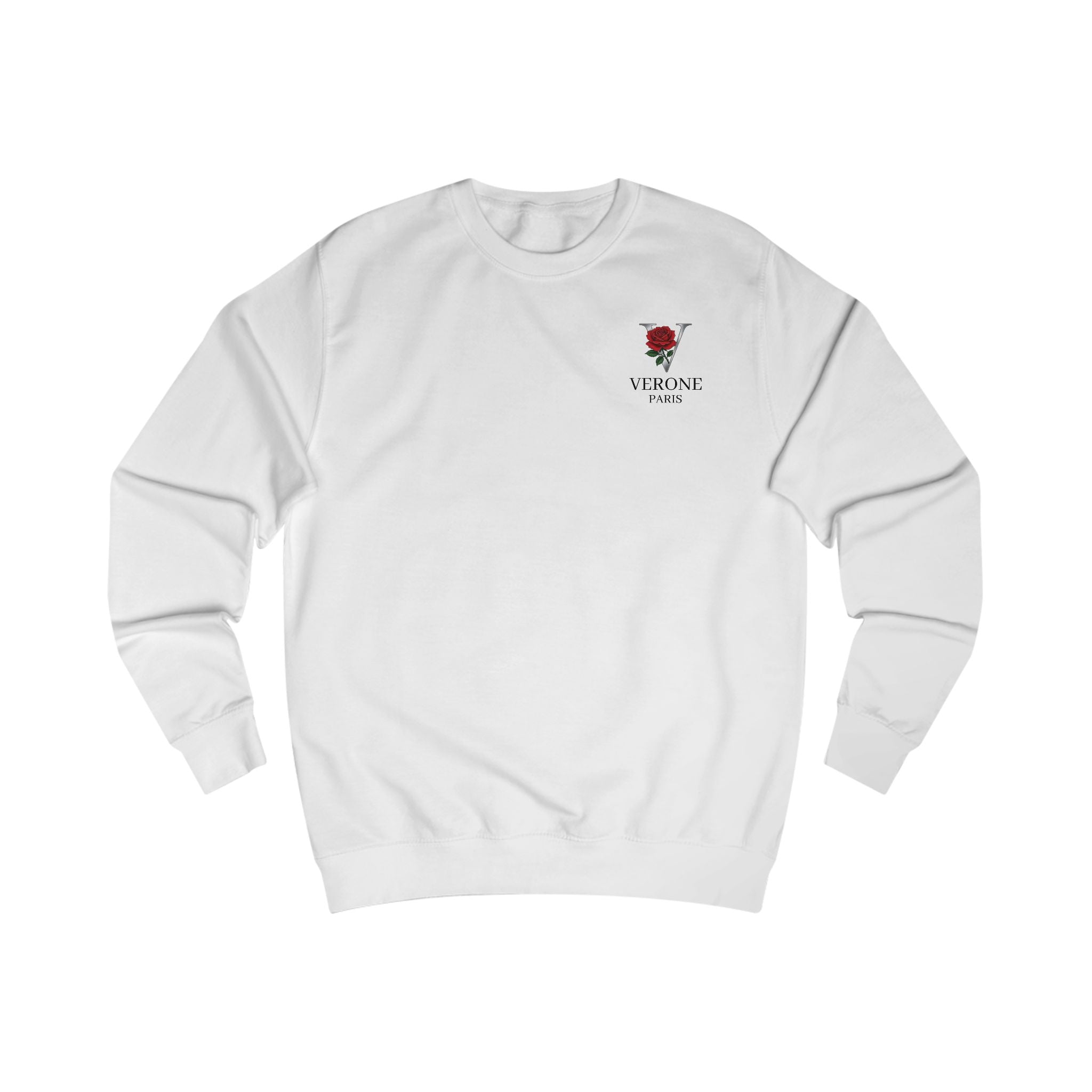 Verone Paris Sweatshirt — Minimalistisches Luxus-Logo Rundhalsausschnitt