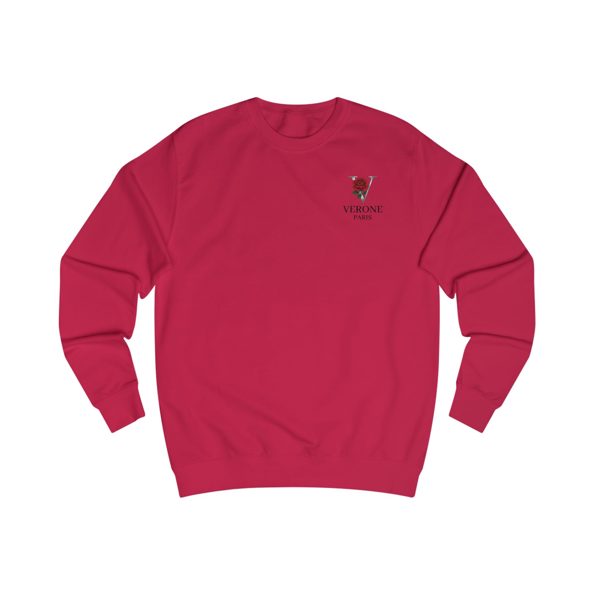 Verone Paris Sweatshirt — Minimalistisches Luxus-Logo Rundhalsausschnitt