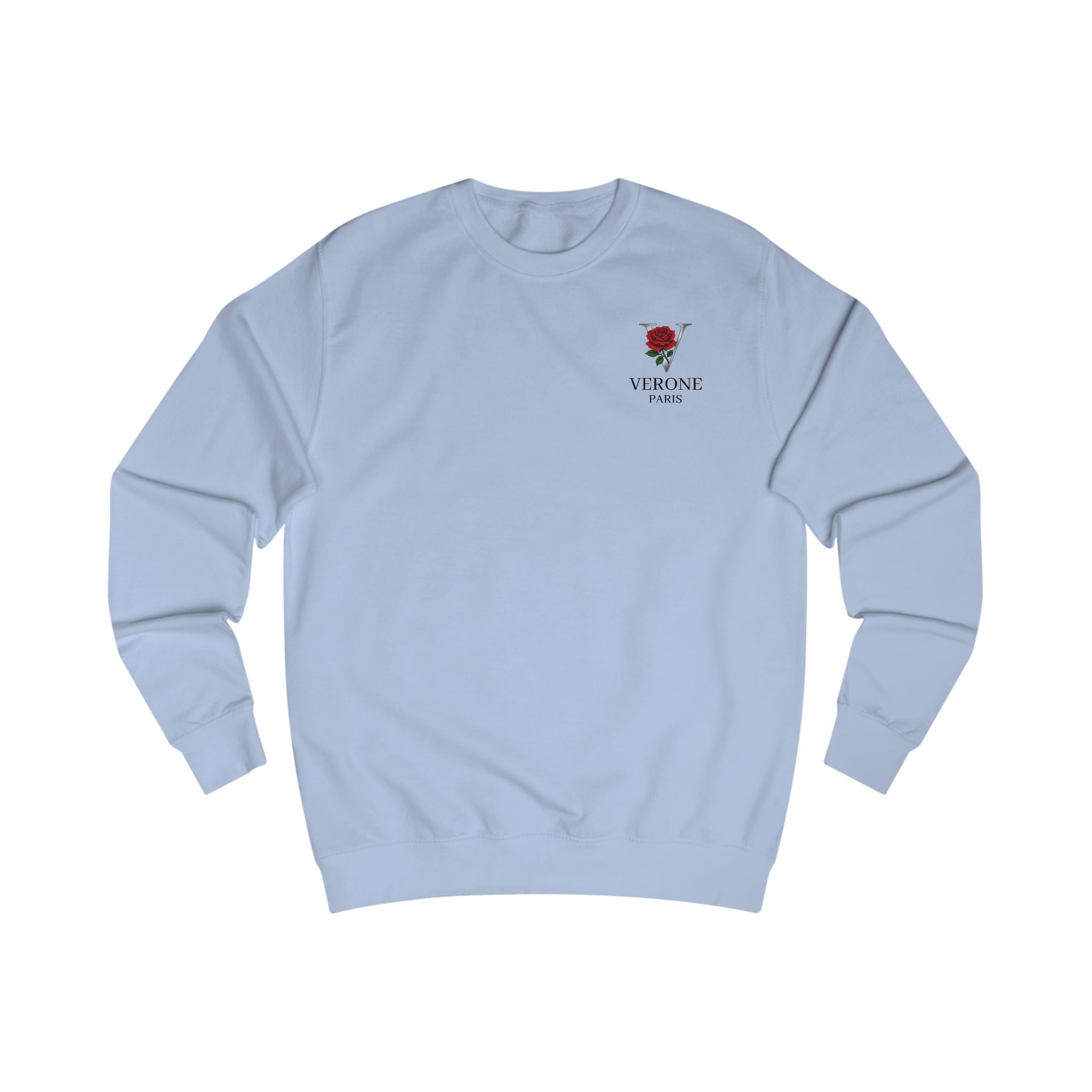 Verone Paris Sweatshirt — Minimalistisches Luxus-Logo Rundhalsausschnitt