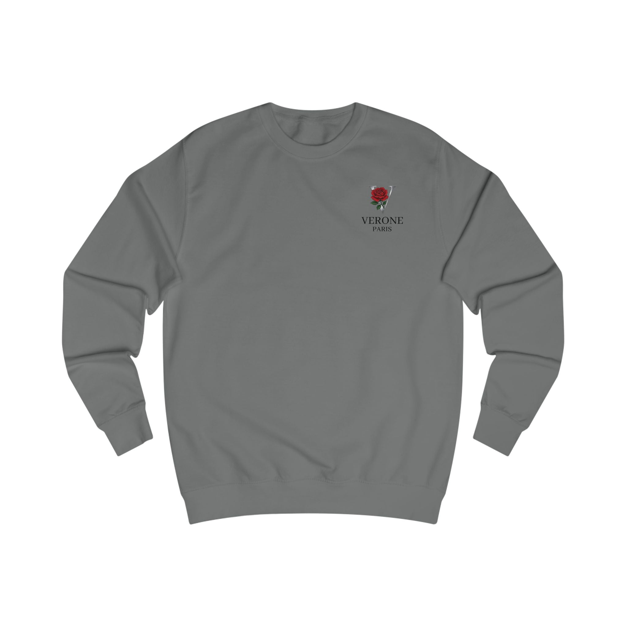 Verone Paris Sweatshirt — Minimalistisches Luxus-Logo Rundhalsausschnitt