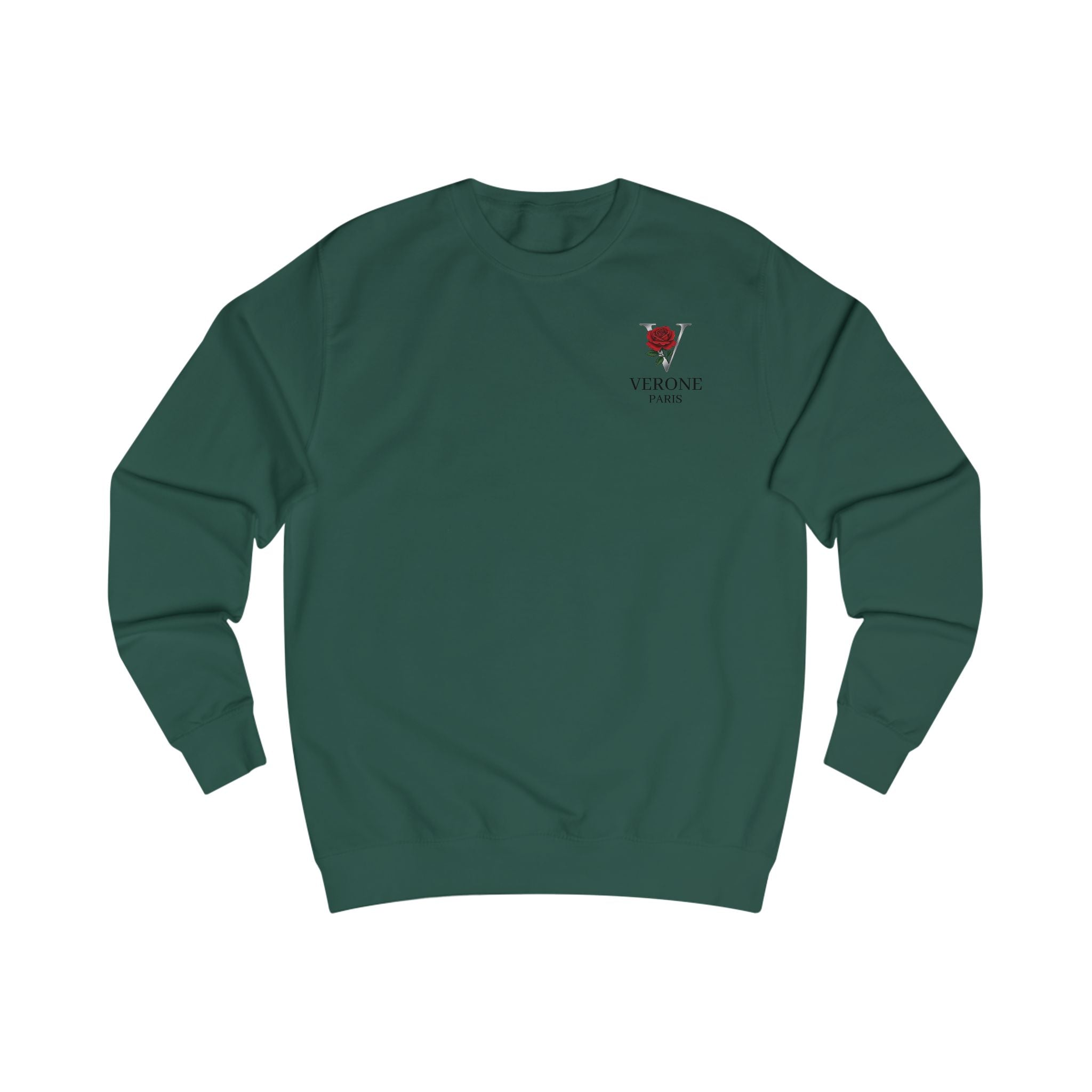 Verone Paris Sweatshirt — Minimalistisches Luxus-Logo Rundhalsausschnitt