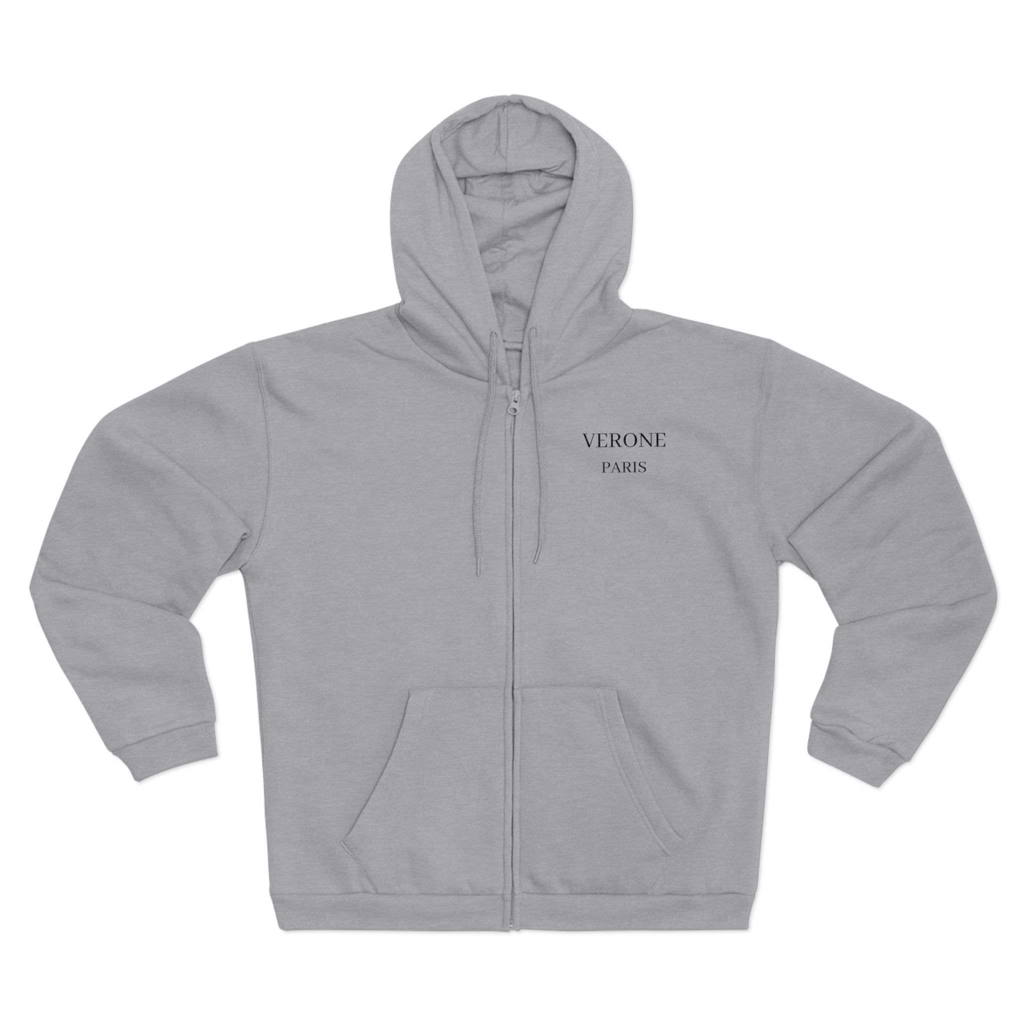 VÉRONE PARIS Zip Hoodie - Premium Kapuzenjacke Unisex