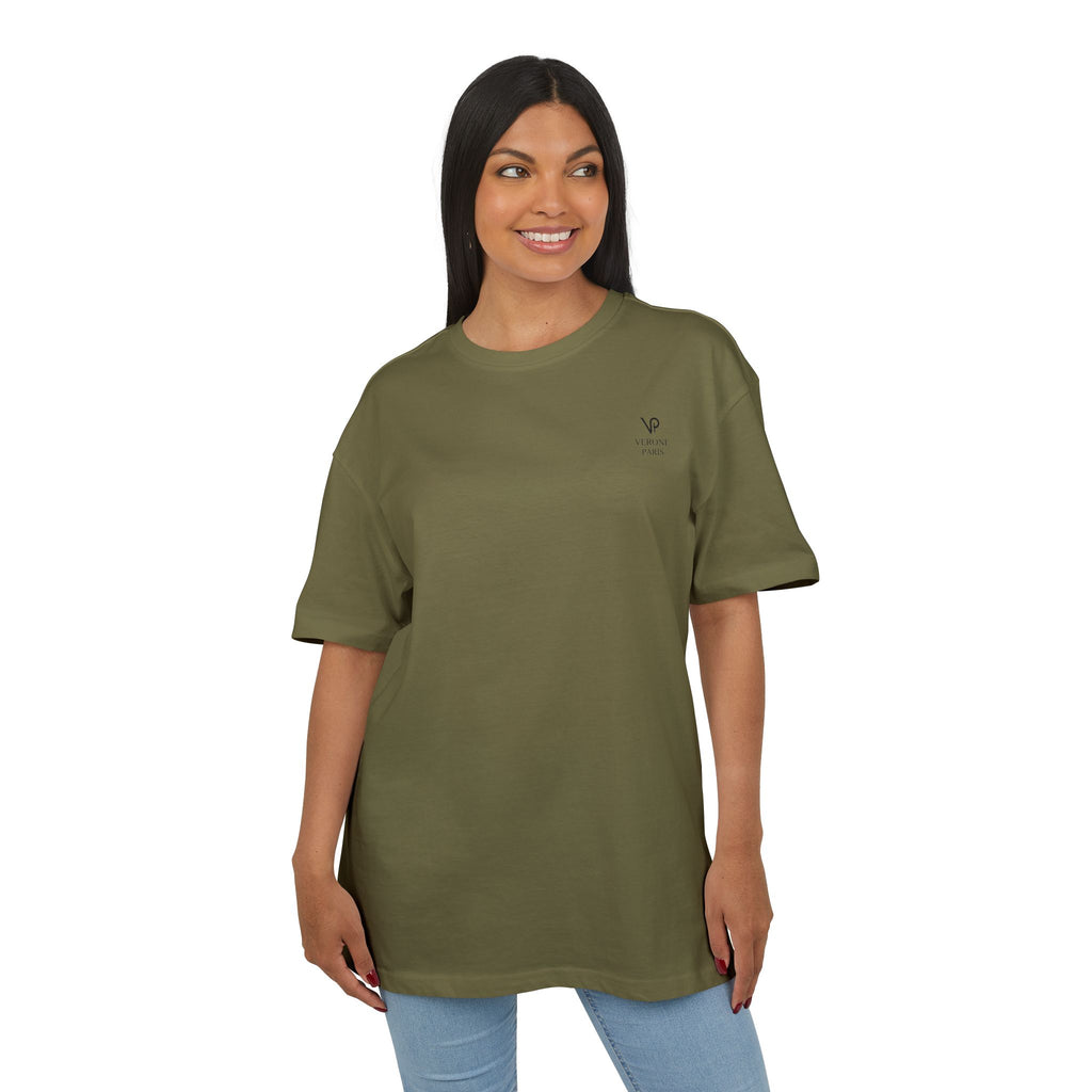 VERONE Paris Oversized Tee — Minimalistisches Luxus-Grafik-T-Shirt