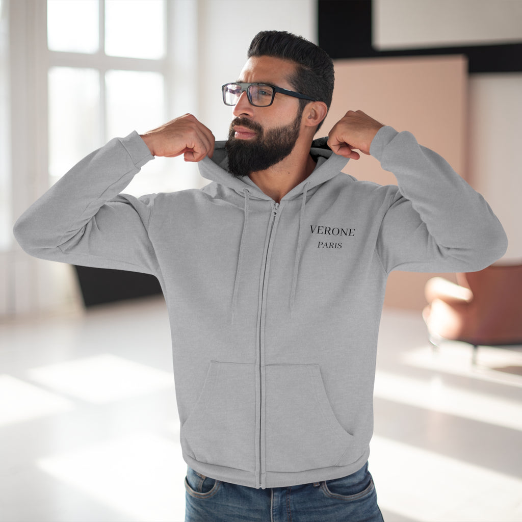 VÉRONE PARIS Zip Hoodie - Premium Kapuzenjacke Unisex