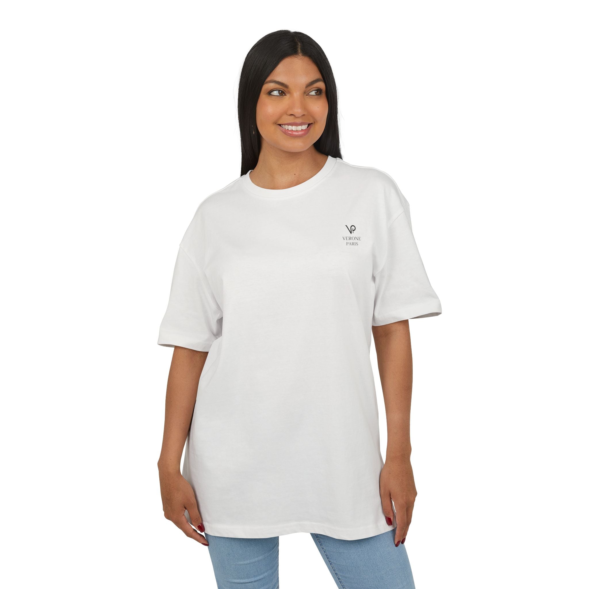 VERONE Paris Oversized Tee — Minimalistisches Luxus-Grafik-T-Shirt