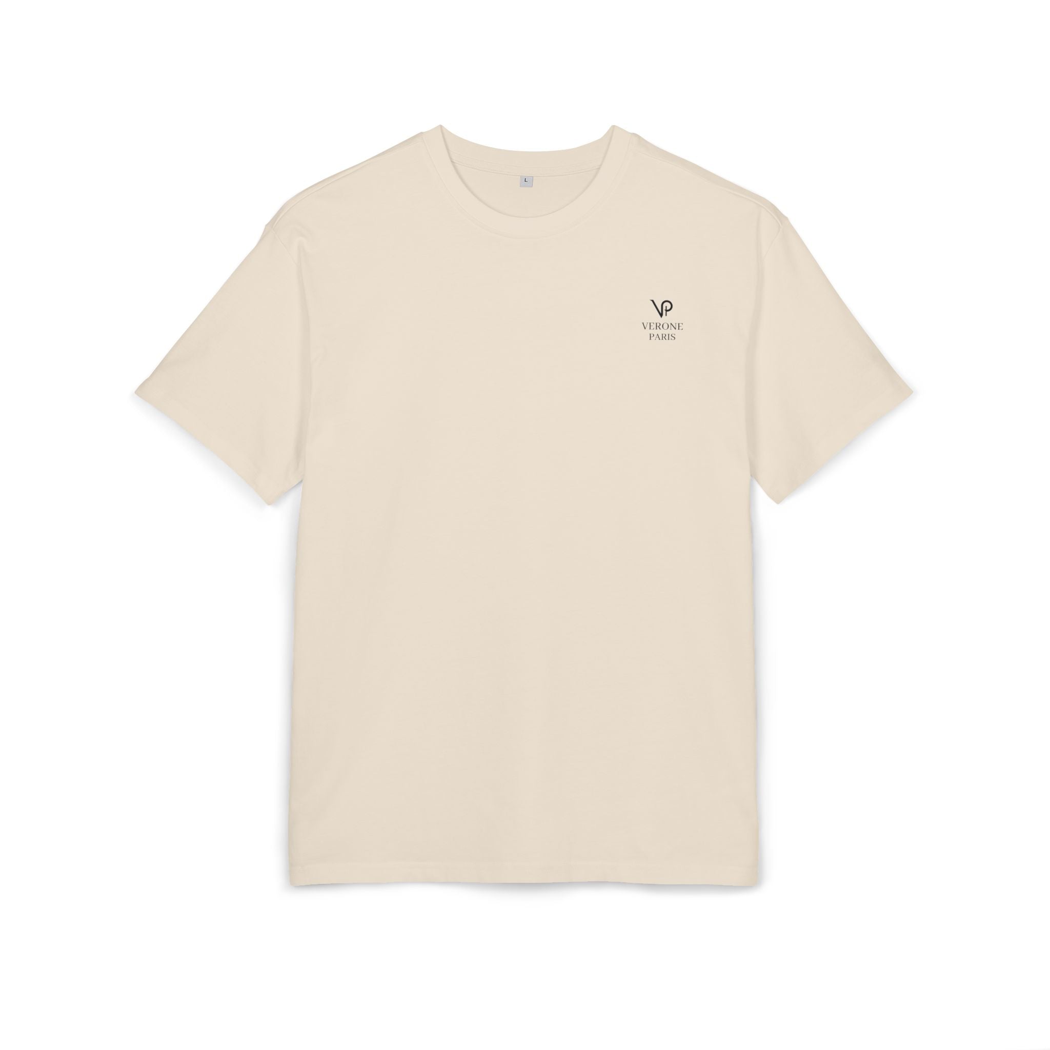VERONE Paris Oversized Tee — Minimalistisches Luxus-Grafik-T-Shirt