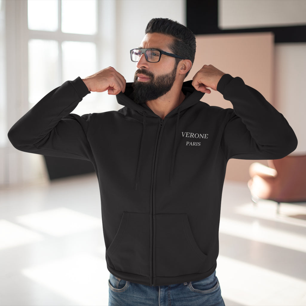 VÉRONE PARIS Zip Hoodie - Premium Kapuzenjacke Unisex