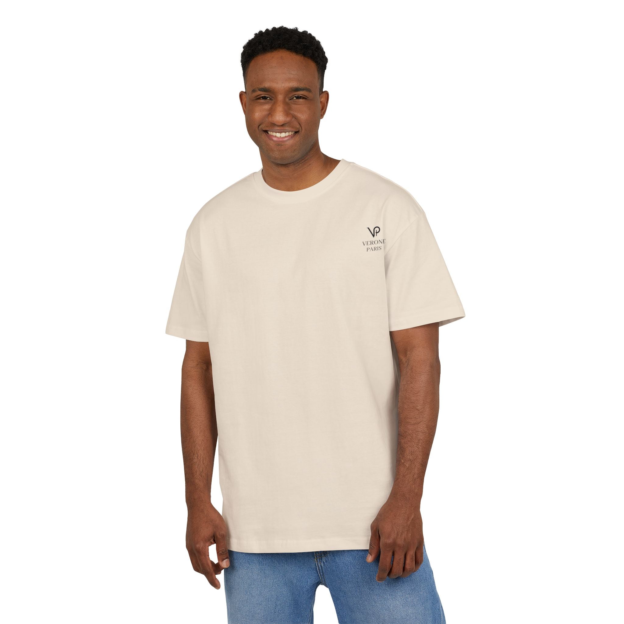 VERONE Paris Oversized Tee — Minimalistisches Luxus-Grafik-T-Shirt