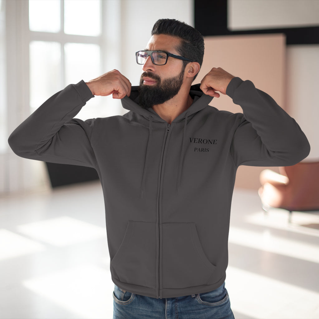 VÉRONE PARIS Zip Hoodie - Premium Kapuzenjacke Unisex