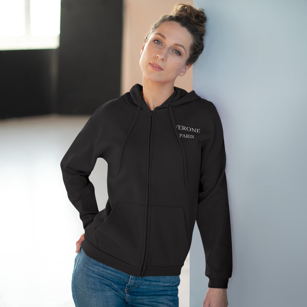 VÉRONE PARIS Zip Hoodie - Premium Kapuzenjacke Unisex