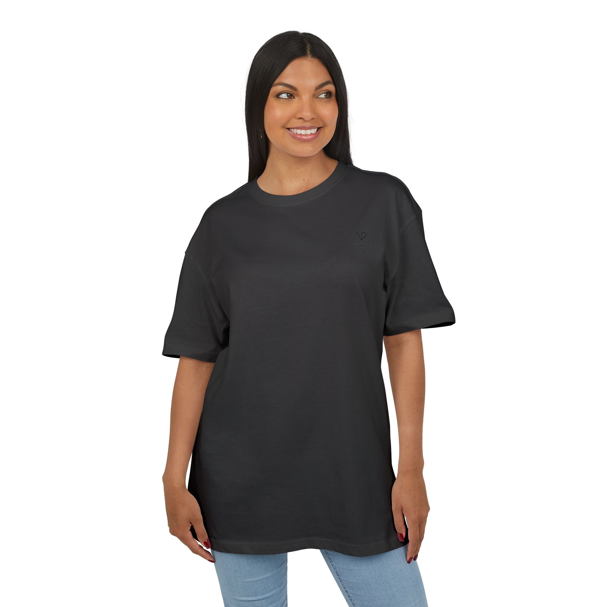 VERONE Paris Oversized Tee — Minimalistisches Luxus-Grafik-T-Shirt